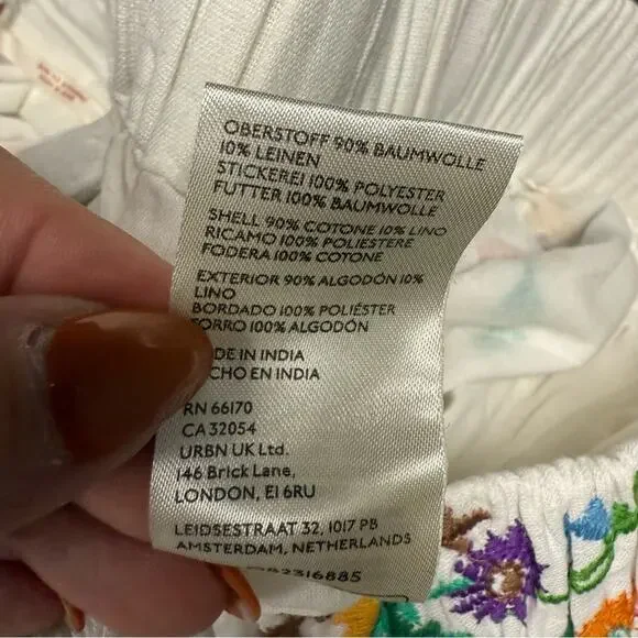 Free People Lucy Mae Embroidered Short Set